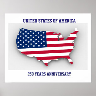 United States Of America 250 Anniversary Poster