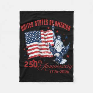United States Of America 250th Anniversary 1776-20 Fleece Blanket