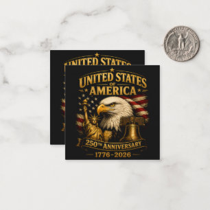 United States of America 250th Anniversary Eagle Card