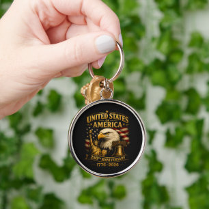United States of America 250th Anniversary Eagle Key Ring