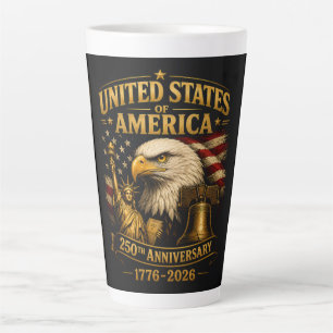 United States of America 250th Anniversary Eagle Latte Mug