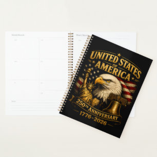 United States of America 250th Anniversary Eagle Planner