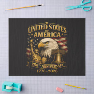 United States of America 250th Anniversary Eagle Tissue Paper