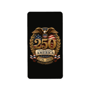United States of America 250th Anniversary Label