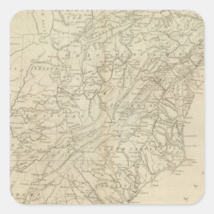 United States of America 2 Square Sticker