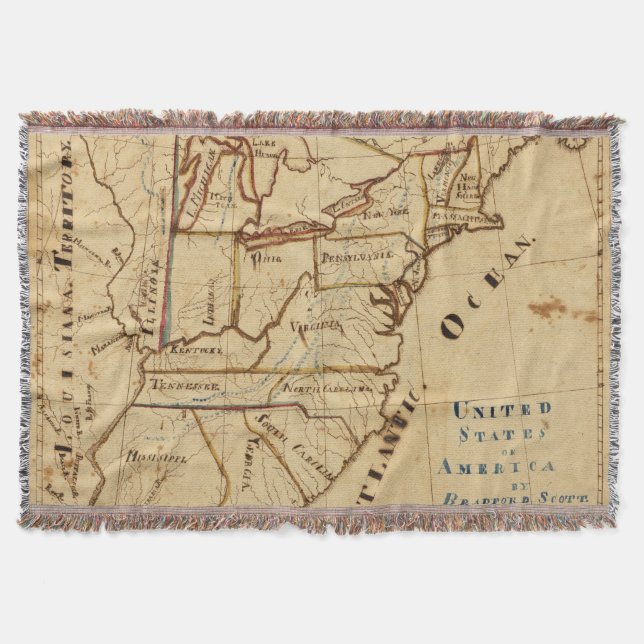 United States of America 2 Throw Blanket (Front)