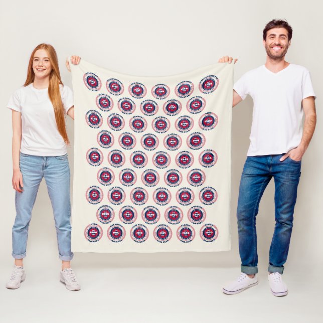 United States of America 50 States Fleece Blanket (In Situ)