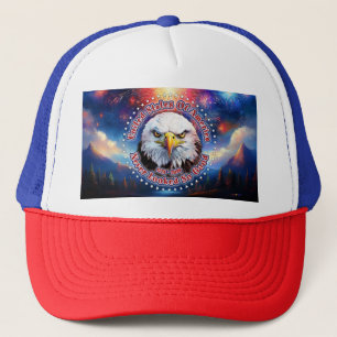 United States Of America Brown Eagle Fireworks M Trucker Hat