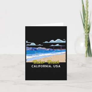 United States Of America California Baker Beach Card