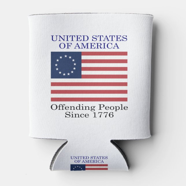 United States of America Can Cooler (Front)