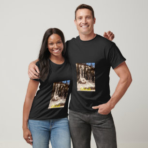 United States of America Colorado Winter Snow Log T-Shirt