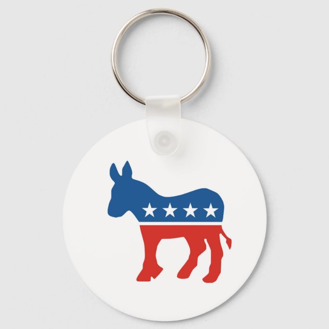 united states of america democrat party donkey usa key ring (Front)