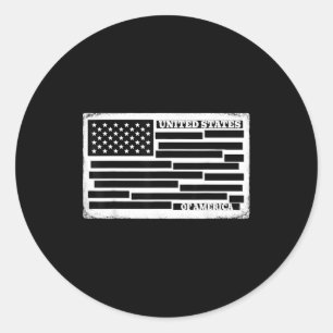 United states of america document censored file us classic round sticker