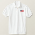 United States of America flag embroidered shirt