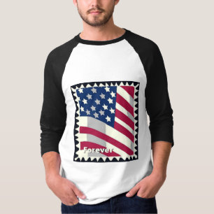 UNITED STATES OF AMERICA FLAG FOREVER STAMP T-Shirt