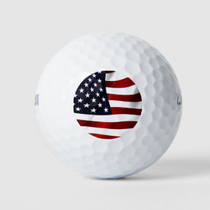 UNITED STATES OF AMERICA FLAG GOLF BALLS
