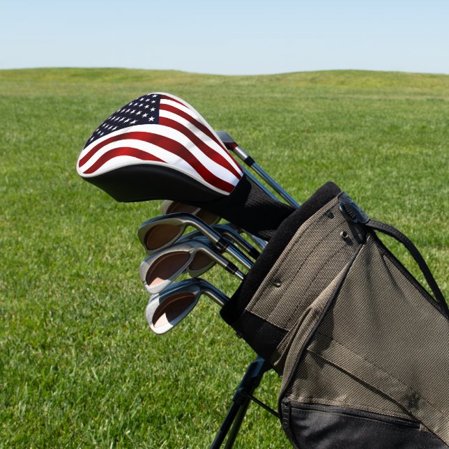 UNITED STATES OF AMERICA FLAG GOLF HEAD COVER (In Situ)