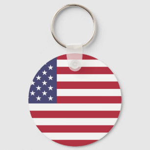 United States of America Flag Key Ring