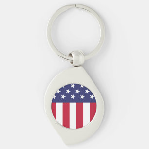 United States of America Flag Key Ring