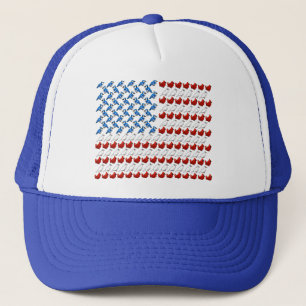 United States of America Flag made of Birds Trucker Hat