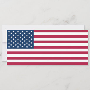 United States of America flag patriotic Card