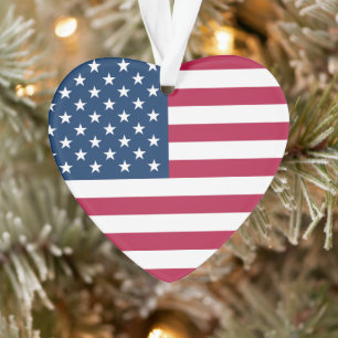 United States of America flag patriotic Ornament