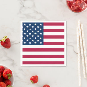 United States of America flag patriotic party Napkin
