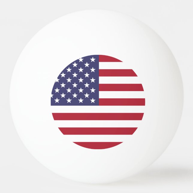 United States of America flag Ping Pong Ball (Back)