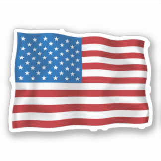 United States of America Flag Vinyl Sticker