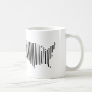 United States of America in Bar Code Coffee Mug