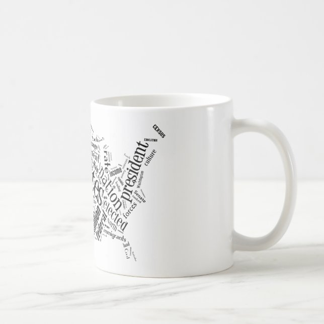United States of America in Tagxedo Coffee Mug (Right)