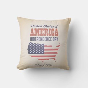 United States of America Independence Day Pillow