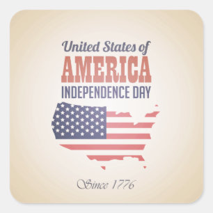 United States of America Independence Day Sticker
