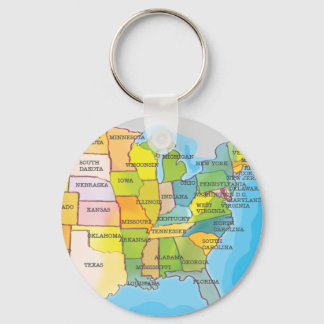 United States Of America Key Ring