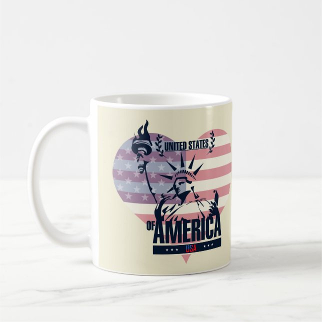 United States of America Liberty Coffee Mug (Left)