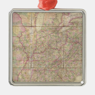 United States of America Metal Ornament