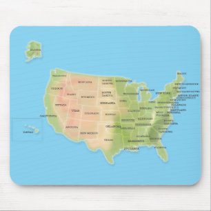 United States Of America Mouse Pad