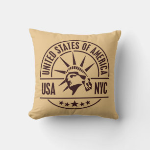 United States of America New York City Cushion