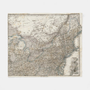United States of America North east Fleece Blanket