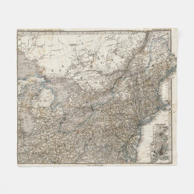 United States of America North east Fleece Blanket (Front (Horizontal))