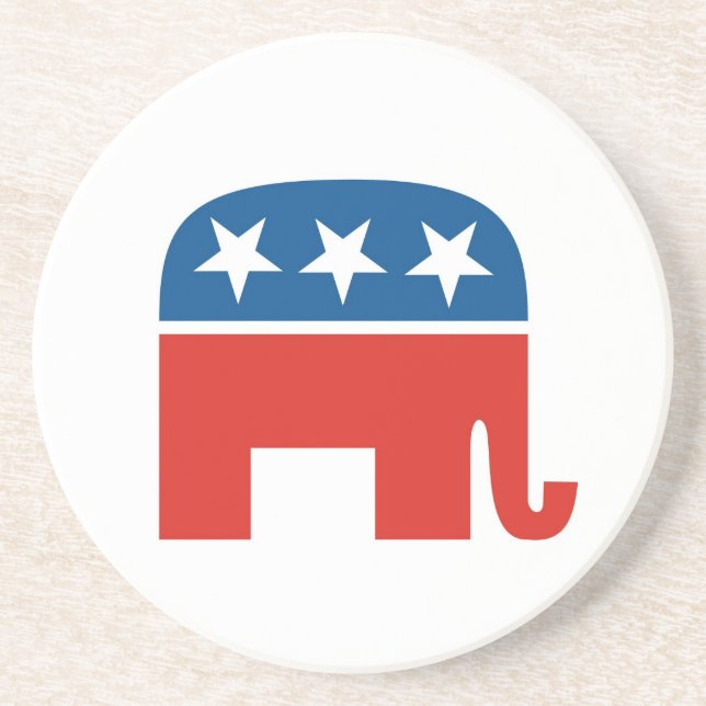 united states of america republican party elephant coaster (Front)