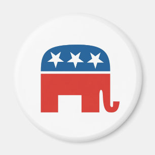 united states of america republican party elephant magnet