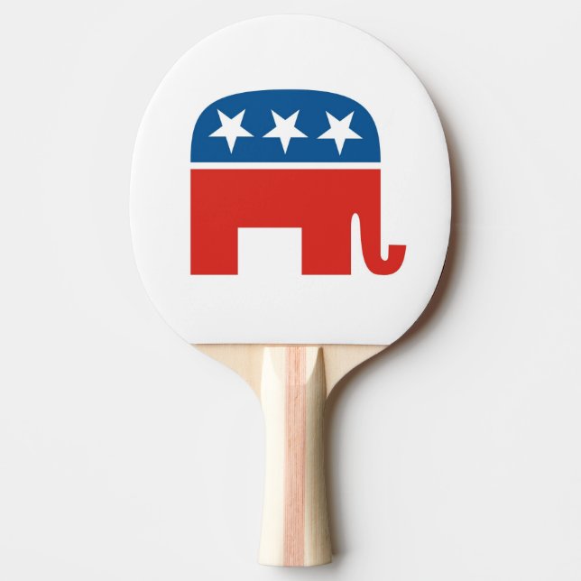 united states of america republican party elephant ping pong paddle (Front)