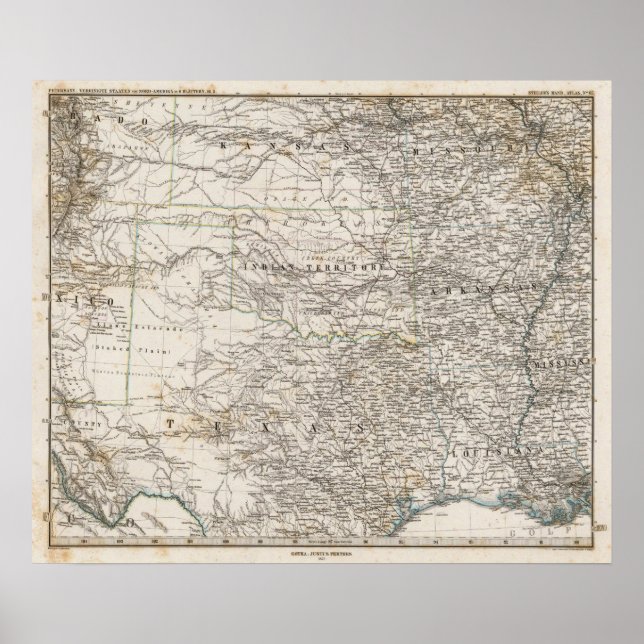 United States of America South Indian Territory Poster (Front)