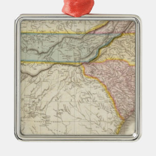 United States of America, southern part Metal Ornament