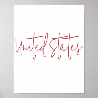 United States of America Souvenir Gift Poster