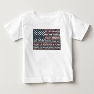 United States Of America   States & Capitals Baby T-Shirt
