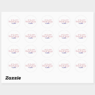 United States of America Travel Souvenir Gift Classic Round Sticker