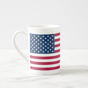 United States of America USA flag patriotic Bone China Mug