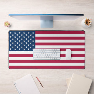 United States of America USA flag patriotic Desk Mat